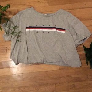 Simple grey crop top!